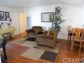 View of the formal living room from the kitchen.  