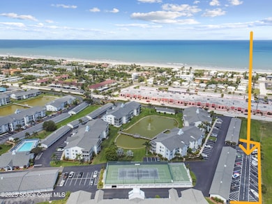 Aerial of boat and RV parking