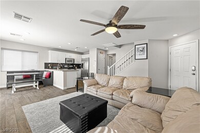 Kitchen and great room combo make this home feel o