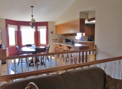 Notice the vaulted ceiling which adds to the open,
