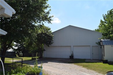 Front of the 52'x38' garage/workshop area. Buildin