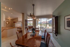 Custom Chandelier in Dining Room