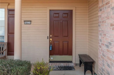 Inviting front porch with sitting area