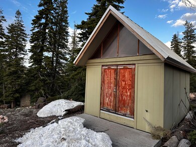 Cabin faces west