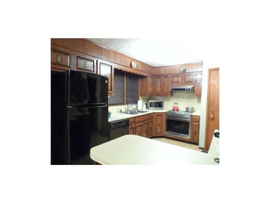 Kitchen has nice cabinets and appliances stay.