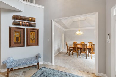 Front foyer looking into dining room