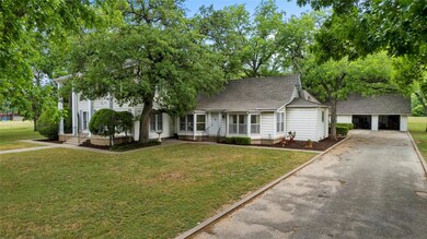Driveway to garage and apartments