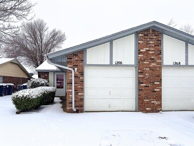 View of snow covered garage