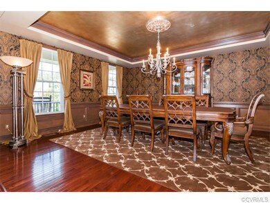 Entertaining sized Dining Room, rich with detailin
