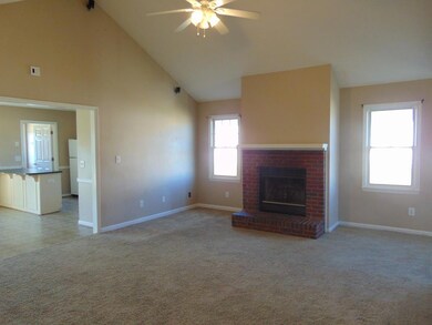 Fire place in greatroom