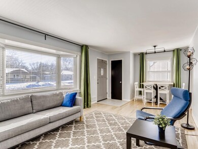 Large Living Room with Gleaming re-finished Wood F