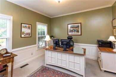 Dining room can also be used as an office.
