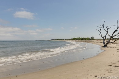 View of water feature featuring a beach view