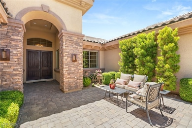 View of patio with outdoor lounge area