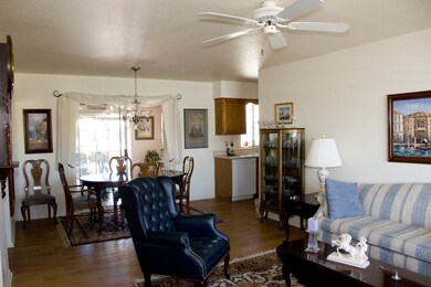 Family room, wood style flooring.