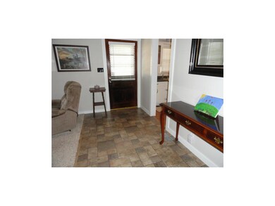 new laminate floor in the entry
