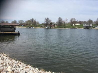 new rocked shoreline and view of cove