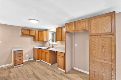 Kitchen has been updated! New vinyl floor, counter