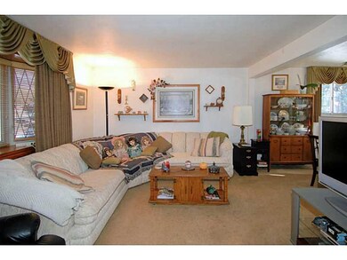 Living Room. large bay window