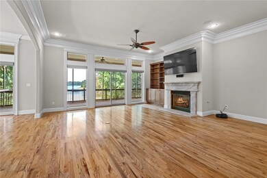 Family Room on Main level w Screened porch and Lak