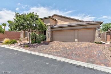 Large paver driveway.