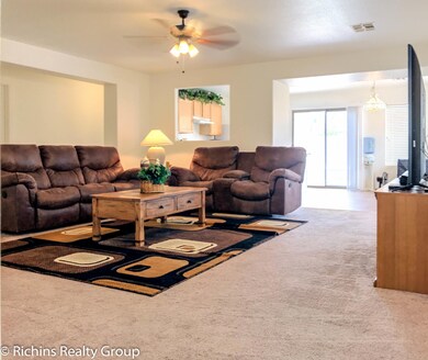 Family room from front door