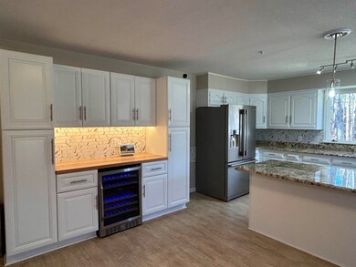 Wine bar in the kitchen
