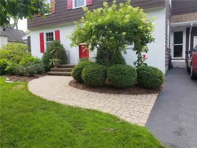 Beautiful paver sidewalk weclomes you and your gue