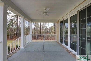 Exterior back porch
