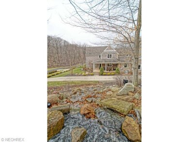 Landscaped waterfall