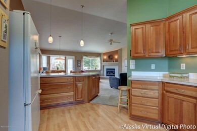 Kitchen Open to Dining and Living Area