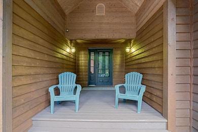 Lovely front porch entry.