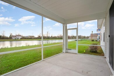 Unfurnished sunroom with a water view