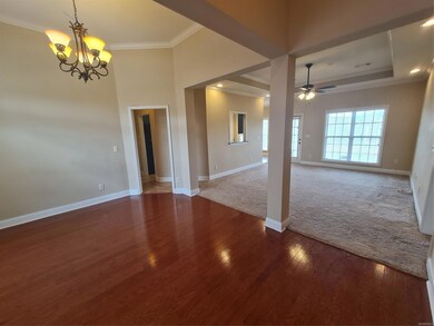 dining room is open to the living room