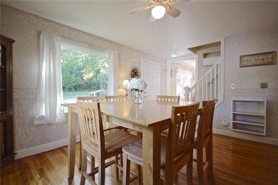 Dining room offers lots of natural...