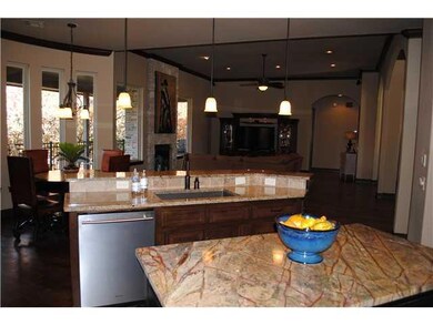 Kitchen. View from kitchen into Breakfast room and
