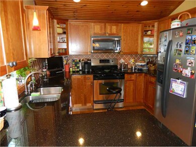 Kitchen. A closer view of the custom designed kitc