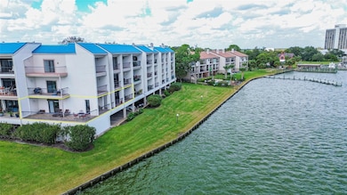 View of the Lakefront and views of the pool. The b