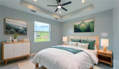 Primary room virtual stagingBedroom featuring ceil