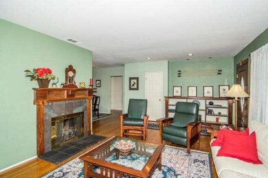 Living room looking towards dining room. Note rece