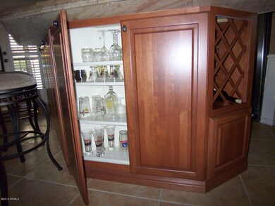 Island Cabinets & Wine Rack