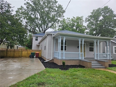 View of front of house with covered porch