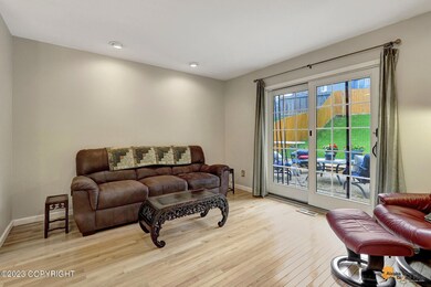 Living room with access to back yard