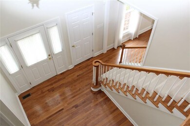Entry with beautiful hardwood flooring