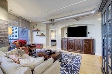 Another view of the living room. The door to the l
