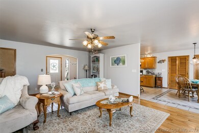Living room open to the eat-in kitchen