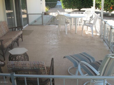 Another view of the large patio