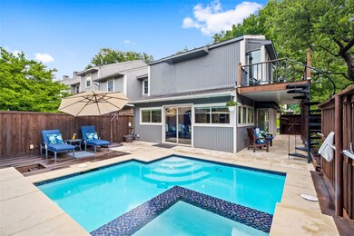 Nice size spa and private pool and patio on this s