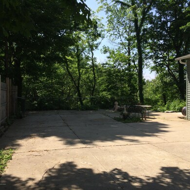 large cement patio