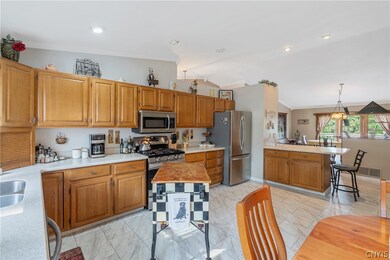 Loads of counterspace with Corian counters and sta